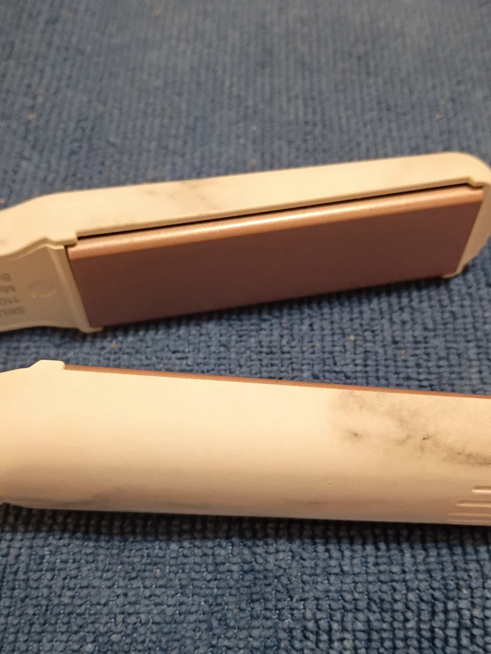 FoxyBae White Marble Mini Flat Iron - Compact Hair Straightener